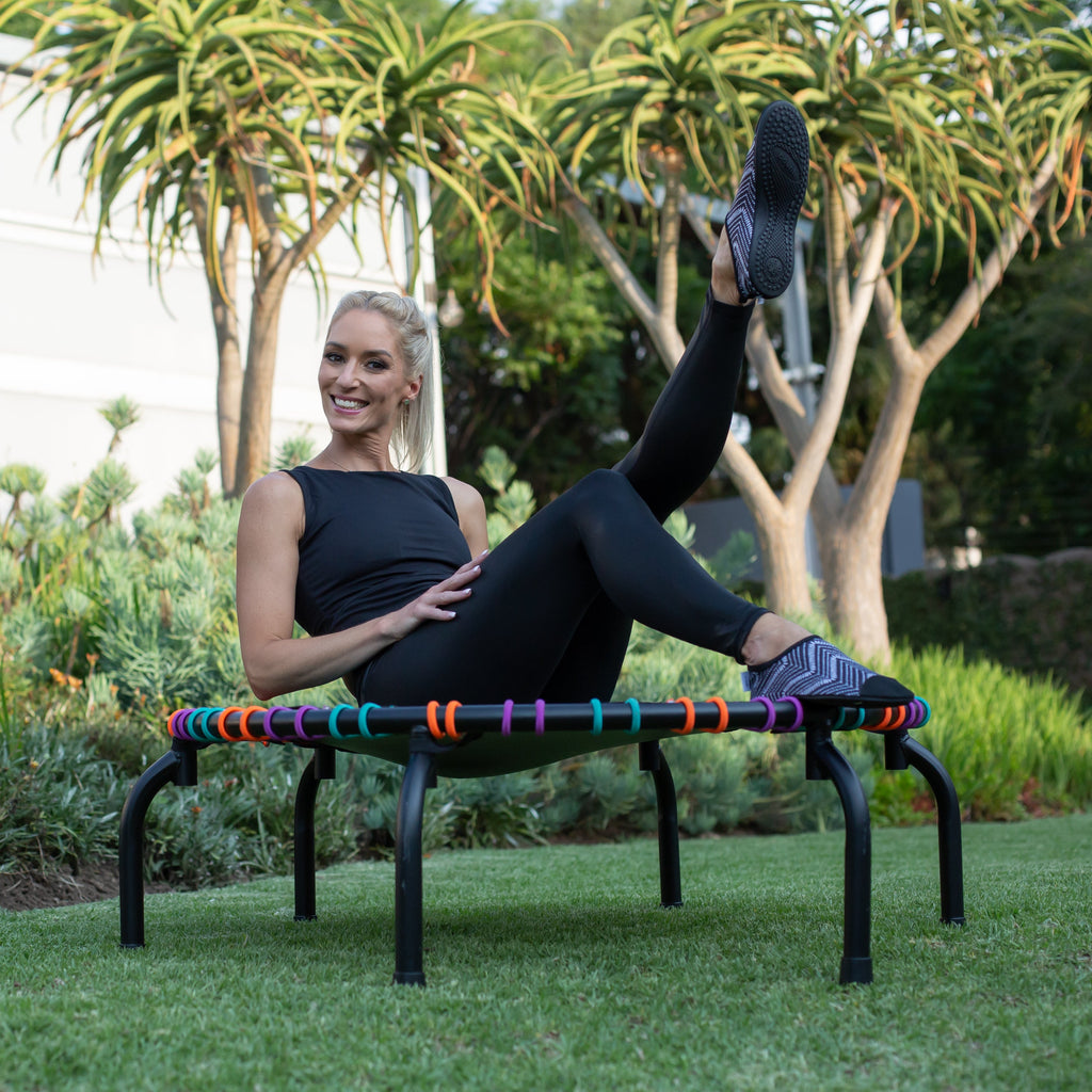 Get Your Lymphatic System Moving With This Fun Beginner Rebounder Workout!  